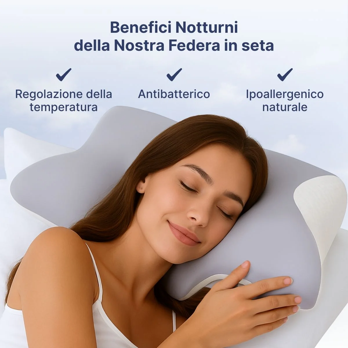 Federa Rinfrescante in Ice Silk per OrthoSleep™ - Image 3